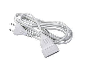EXPERT LINE - 488051 - Rallonge Électrique 10 m Sans Terre - Prolongateur 230V 6A - Câble Souple 2 x 0,75 mm² - Usage Intérieur - Blanc - Appareils Faible Puissance