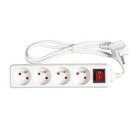 Cogex mulitprise bloc 4 prises + interrupteur 16a 3x1 expert line 486801 Incolore G