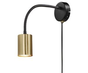 EXPLORE Applique murale Noir + laiton GU10 - NORDLUX 2113261035