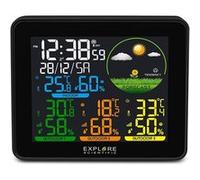 Explore Scientific Station météo sans Fil avec capteur extérieur, écran Couleur, prévisions météorologiques, Signal Radio DCF et 3 capteurs extérieurs