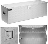 Expondo MSW Alubox en tôle striée - 123 x 38 x 38 cm - 154 L
