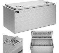 Expondo MSW Alubox en tôle striée - 90,5 x 44,5 x 40 cm - 172 L