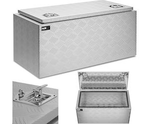 Expondo MSW Alubox en tôle striée - 90,5 x 44,5 x 40 cm - 172 L
