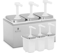 Expondo Royal Catering Distributeur de sauce - 3 pompes - 3 x 2 L