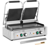 Expondo Royal Catering Gril double contact - rainuré + lisse - - 3600 W