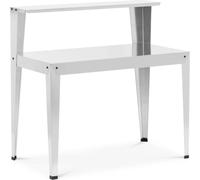 Expondo Uniprodo Table de rempotage avec tablette - acier galvanisé - 112 x 64 x 110 cm