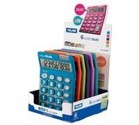 Milan Duo, Ordinateur de bureau, Calculatrice simple, 10 chiffres/chiffres, Pile/Solaire, Différentes couleurs