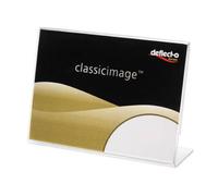 Deflecto Présentoir de table 47301 Classic Image – A4 horizontal transparent – 12 pièces