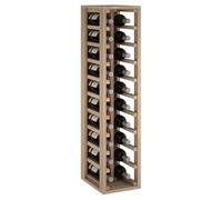 Expovinalia Casier à Vin Vertical en Bois pour 20 Bouteilles - Meuble Range Bouteille Type Wine Rack, Étagère à Vin, Porte Bouteilles Bois, Rangement Vin Élégant 105 x 24 x 32 cm Chêne