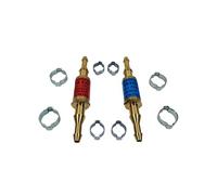 Express, 2921, Clapets Antiretour Flamme pour Tuyaux Chalumeau d'Étanchéité + 4 Colliers de Serrage, Accessoire pour Fer à Souder, Lampe à Souder, Fer de Couvreur, Pièces de Rechange