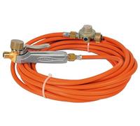 Express 6196 Accessoire Lampe à souder-Fer de Couvreur-Chalumeau d'étanchéité-Pièces de Rechange-Set composé d'un Manche à gâchette Tout métal t + 10 m de Tuyau + détendeur 4 Bar Set 5