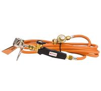 Express 6678 Decapeur Thermique Soudure-Chalumeau Oxygène-Lampe à Souder-Pack Couvreur Prêt à l'emploi Comprenant 1 Lance avec Panne + 1 Manche + 4,75 m de Tuyau + 1 Détendeur 2 Bars
