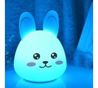 Expression lapin animal cadeau LED mignon Veilleuse avec silicone meilleurs enfants cadeau G