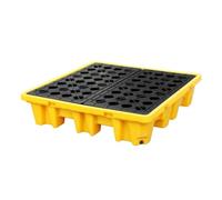 exproyzk Plateforme De Rétention Industrielle, 21 Tailles | Palette De Rétention Modulaire, Bac De Rétention En Plastique, Pour Laboratoire Et Usine(130x130x30cm)
