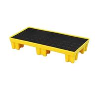 exproyzk Plateforme De Rétention Modulaire pour Usine | Bac En Plastique, Palette Étanche Pour Le Stockage De Fûts D'huile(82*42*14.5cm)