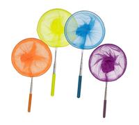 EXQIOUR Lot de 4 filets attrape-papillons colorés pour l'extérieur et l'exploration des poissons
