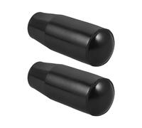 EXQUIMEUBLE Accessoire de Poignée de Porte de Four 2pcs en Plastique Noir, Manchon Anti-brûlure pour Poignée de Casserole et Poêle à Bois, Adapté pour Usage Domestique Cuisine et Salon