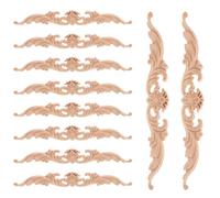 EXQUIMEUBLE Appliques Décoratives 10 Pièces en Bois Sculpté pour Meubles