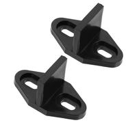 EXQUIMEUBLE Butoirs de Porte de Grange en Pom Noir Lot de 2 Design Innovant pour Minimiser L'impact Guides de Plancher pour Portes Coulissantes et Placards