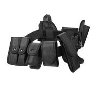 EXQUIMEUBLE Ceinture Supporte Charge Lourde en Tissu Oxford Multifonction Noir Poche Ceinture Confort pour Extérieur