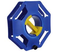 EXQUIMEUBLE Enrouleur de Cordon Portable Bleu en Pp, Dévidoir Portable, Bobine pour Câble, Rangement des Rallonges Électriques, Camping, 32.50x32.50x9.00cm