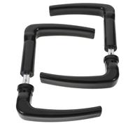 EXQUIMEUBLE Poignées de Portail Extérieur Style Européen Vintage en Fer Noir Lot de 2 Set de Set de Pièces Installation Facile, Compatibles pour Portails et Portes de Jardin en Extérieur
