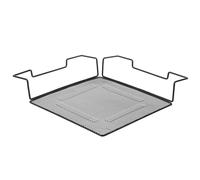 EXQUIMEUBLE Présentoir à Pots de Fleurs en Fer Noir, étagère d'angle Suspendue pour Plantes, Structure Robuste, Rangement Mural pour entrée ou Balcon