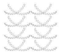 EXQUIMEUBLE Ressorts de Fixation Siège 50cm en Métal 18pcs pour Meubles Souples Kit Réparation Facile pour Canapé et Fauteuil Usage Domestique DIY