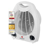 Exquisit Aérotherme HL 32025we | Puissance 2000 W | Taille de pièce adaptée 20 m² | 2 niveaux de puissance | Protection anti-basculement | Protection contre la surchauffe | Plastique
