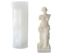 EXQULEG Moule à Bougie en Silicone 3D - Colonne Romaine, Déesse Grecque Antique pour Aromathérapie, Fabrication de Bougies et Plâtre (1#)