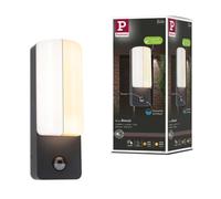 Ext 230v Applique Bonnie 8,5w 800lm 2000-3000k Pir Ip44 Bord De Mer Anthra