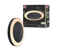 Ext 230v Plafonnier Circula 14w 1800lm Tunwarm Détect. Mvt Zb Ip44 Anthra