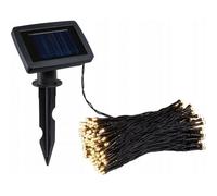Ext Solaire Guirlande Lumineuse Aurinka 21,9m 8lm 3000k Ip44 Noir