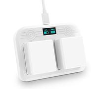 Extaum Station de Chargeur de Batterie Compatible avec l'affichage à LED de la Station de Charge Double pour caméra Arlo Ultra 4k Arlo Pro 3