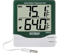 Extech 401014A Thermomètre Int/Ext Grands Chiffres, Alarme, Min/Max