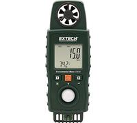 Extech EN510 Appareil de mesure d’environnement dix en un, Vert | Vélocité/débit air, lumière, son, temp, humidité, point rosée, bulbe humide, indice chaleur, rétroéclairé
