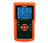 Extech PQ3450-30 Kit Analyseur Puissance Triphasé, 3000A | 35 paramètres, trois pinces flexibles 24po 3000A, enregist. 30000 vers SD, True RMS, CT/PT, CAT III 600V
