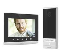 EXTEL Connect 2 Visiophone Connecté 7 Pouces, QR Code, 2 Fils | Écran 7'', liaison 2 fils jusqu’à 100 m, Wi-Fi 2,4 GHz, QR code temporaire, double commande portail/portillon