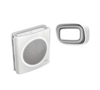 Extel diBi Flash Carillon Sans Fil À Piles, 200 m, 6 Sonneries | Portée 200 m, 6 sonneries, volume réglable, mode silencieux avec flash LED, bouton IP44 et plateforme jusqu’à 4+4 éléments