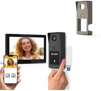 Extel Digital Connect Visiophone 2K 7 Pouces Avec Coque Gris Titane | Écran 7 pouces; caméra 2K; 2 fils 100 m; empreinte; QR code; Wi-Fi; coque titane