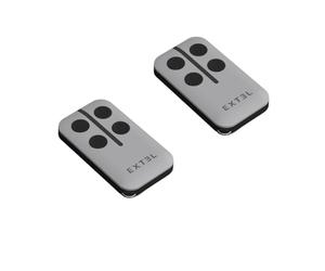 Extel Lot De 2 Télécommandes Umii Beep 433,92 MHz 4 Boutons | 2 télécommandes; 4 boutons; 433,92 MHz; rolling code; portée 80 m; 2 piles