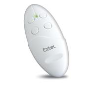 Extel Télécommande Murale TPC 4 Touches, 433,92 MHz, 30 m | Deux voies, marche/arrêt, montée/positionnement/descente, variation d'éclairage, 256 codes et pile A23 non fournie