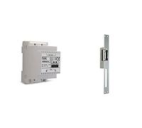 Extel - Transformateur modulaire Modulo pour Visiophone 17 V - pour Tableau électrique & 90301.4 Ouvre-Porte électrique avec Fonction mémoire Long (25 cm), Gris