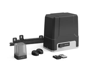 EXTEL Umii XC500 Motorisation Coulissante Connectée 8 m/500 kg | Portail jusqu’à 8 m/500 kg, 4 m de crémaillères, 2 télécommandes, photocellules, Extel Umii, débrayage manuel