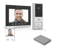 Extel Wave 2, Visiophone Sans Fil, Batterie Incluse, Portée 350m | Sans fil, tactile 7", WiFi double bande, vision nocturne, stockage local, double batterie, application gratuite, ouverture po