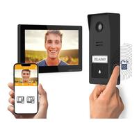 Extel Vidéophone sans fil Wave 3 720337 – Accès empreinte, Écran tactile 7'' , Caméra 2K, Wi‑Fi