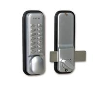 Extel Serrure à code mécanique WECA109057 – porte intérieure 35–60 mm, réversible, sans pile, gris