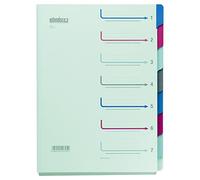 Trieur carton Extendos 7 compartiments A4 - vert
