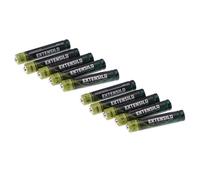EXTENSILO 10x Piles AAAA | Piles primaires (550mAh, 1,5V, alcaline)