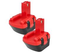 EXTENSILO 2X Batterie Compatible avec Bosch PSR 12VE | outil électrique (3300 mAh, NiMH, 12 V)